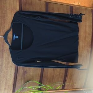 Chaps NWT Black scoop Blouse
